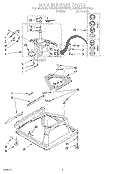 MACHINE BASE Diagram and Parts List for KAWL500WWH0  KitchenAid Washer
