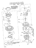PUMP AND MOTOR Diagram and Parts List for DU912PFGB1  Whirlpool Dishwasher