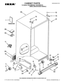 CABINET PARTS Diagram and Parts List for ISC23CNEXW01  Whirlpool Refrigerator