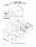 SHELF PARTS Diagram and Parts List for WRT5L1SMYB00  Whirlpool Refrigerator