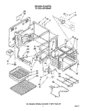 OVEN Diagram and Parts List for RF310PXXN2  Whirlpool Range