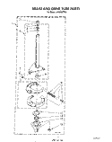 BRAKE AND DRIVE TUBE Diagram and Parts List for LA5280XTN0  Whirlpool Washer