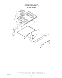 COOKTOP Diagram and Parts List for H6358L0  Roper Range