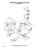MAGNETRON AND AIR FLOW Diagram and Parts List for KEMS377XBL1  KitchenAid Microwave Oven Combo