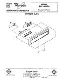 CONSOLE Diagram and Parts List for DU9100XT0  Whirlpool Dishwasher