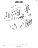 CABINET PARTS Diagram and Parts List for ACP062XM1  Whirlpool Air Conditioner