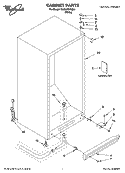 CABINET PARTS Diagram and Parts List for EV200NXKQ04  Whirlpool Freezer
