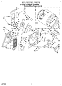 SECTION Diagram and Parts List for LET7848AZ1  Whirlpool Dryer