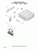 LOWER RACK PARTS Diagram and Parts List for KUDE45CVBL2  KitchenAid Dishwasher