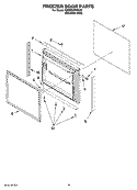 FREEZER DOOR PARTS, OPTIONAL PARTS (NOT INCLUDED) Diagram and Parts List for KBRP20ERSS02  KitchenAid Refrigerator