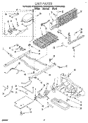UNIT Diagram and Parts List for ET22DKXDB00  Whirlpool Refrigerator