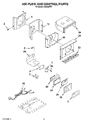 AIR FLOW AND CONTROL PARTS Diagram and Parts List for ACQ062PS7  Whirlpool Air Conditioner