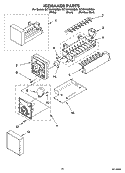 ICEMAKER PARTS, OPTIONAL PARTS (NOT INCLUDED) Diagram and Parts List for GC1SHAXMB00  Whirlpool Refrigerator