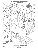 AIR FLOW AND CONTROL , LIT/OPTIONAL Diagram and Parts List for AC1504XP0  Whirlpool Air Conditioner