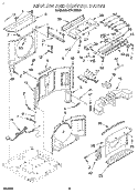 AIR FLOW AND CONTROL Diagram and Parts List for ACU124XD0  Whirlpool Air Conditioner