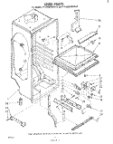 LINER , LIT/OPTIONAL Diagram and Parts List for ET14MNXMWR0  Whirlpool Refrigerator