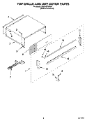 TOP GRILLE AND UNIT COVER PARTS Diagram and Parts List for KSSO42FMX02  KitchenAid Refrigerator