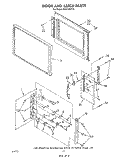 DOOR AND LATCH Diagram and Parts List for RM778PXT5  Whirlpool Microwave Oven Combo
