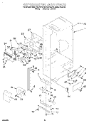 REFRIGERATOR LINER Diagram and Parts List for ED20DBXEN00  Whirlpool Refrigerator