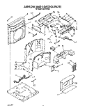 AIRFLOW AND CONTROL Diagram and Parts List for ACQ142XZ0  Whirlpool Air Conditioner