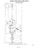 BRAKE AND DRIVE TUBE Diagram and Parts List for LA6053XSW0  Whirlpool Washer