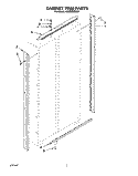 CABINET TRIM Diagram and Parts List for KSSS36DBX01  KitchenAid Refrigerator