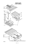 SHELF Diagram and Parts List for ET18EKXPWR2  Whirlpool Refrigerator