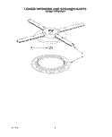 LOWER WASHARM AND STRAINER Diagram and Parts List for KUDA23SYWH1  KitchenAid Dishwasher