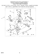 3402856 BURNER Diagram and Parts List for LTG5243DT2  Whirlpool Washer Dryer Combo