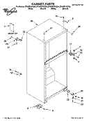 CABINET PARTS Diagram and Parts List for ET6WSKXKT03  Whirlpool Refrigerator