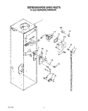 REFRIGERATOR LINER Diagram and Parts List for KSSS36DAW00  KitchenAid Refrigerator