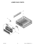 Part Location Diagram of W10508925 Whirlpool BASKT-WARE