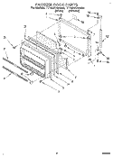 FREEZER DOOR Diagram and Parts List for TT18DKXBN00  Whirlpool Refrigerator