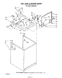 TOP AND CABINET , LITERATURE AND OPTIONAL Diagram and Parts List for LA8800XSW2  Whirlpool Washer