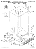 CABINET, LITERATURE Diagram and Parts List for KSRS22FGBL03  KitchenAid Refrigerator