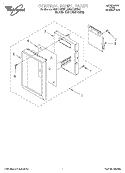 CONTROL PANEL Diagram and Parts List for MH6110XEB1  Whirlpool Microwave