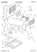 UNIT, LITERATURE Diagram and Parts List for CA12WR00  Crosley Air Conditioner