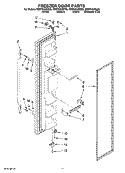 Part Location Diagram of WPW10136231 Whirlpool Handle