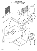UNIT Diagram and Parts List for KTRP22KKBT00  KitchenAid Refrigerator