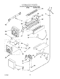ICE MAKER, OPTIONAL Diagram and Parts List for 6GD25DCXHS00  Whirlpool Refrigerator