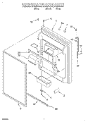 REFRIGERATOR DOOR Diagram and Parts List for GT22DKXJB01  Whirlpool Refrigerator