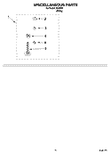 MISCELLANEOUS  PARTS, OPTIONAL PARTS (NOT INCLUDED) Diagram and Parts List for IM46000  Inglis Washer