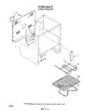 OVEN , LIT/OPTIONAL Diagram and Parts List for RF3000XVN3  Whirlpool Range