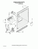 INNER DOOR PARTS Diagram and Parts List for 7GU3200XTVY4  Whirlpool Dishwasher