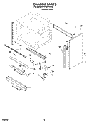 CHASSIS PARTS, OPTIONAL PARTS Diagram and Parts List for KDRP467KSS09  KitchenAid Range