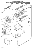 ICEMAKER PARTS, OPTIONAL PARTS Diagram and Parts List for KSRT25CRBL00  KitchenAid Refrigerator