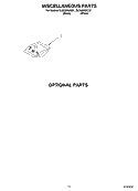 MISCELLANEOUS, OPTIONAL Diagram and Parts List for DU950PWKB1  Whirlpool Dishwasher