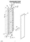 FREEZER DOOR PARTS Diagram and Parts List for KSSS48FMX00  KitchenAid Refrigerator