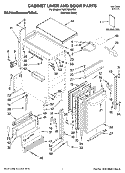 CABINET LINER AND DOOR PARTS Diagram and Parts List for KUIC18NNTS1  KitchenAid Ice Maker