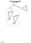 INSTALLATION PARTS Diagram and Parts List for ACM184PT1  Whirlpool Air Conditioner
